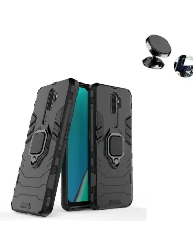 Kit Suporte Magnético + Capa Military  Defender 3x1 Anti-Impacto para Oppo A11