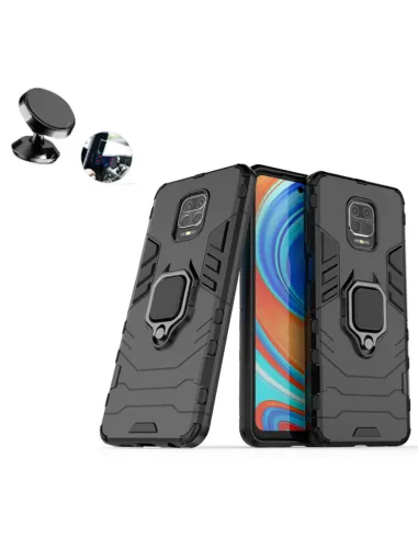 Kit Suporte Magnético + Capa Military  Defender 3x1 Anti-Impacto para Xiaomi Redmi Note 9 Pro Max