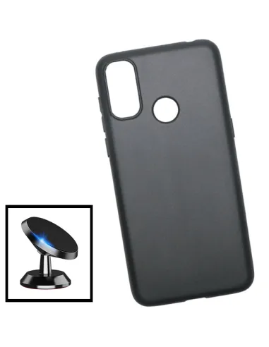 Kit Suporte Magnético + Capa Silicone Líquido para Alcatel 1L (2021)