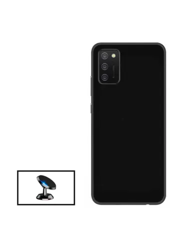 Kit Suporte Magnético + Capa Silicone Líquido para Nokia G21 - Preto