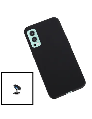 Kit Suporte Magnético + Capa Silicone Líquido para OnePlus Nord 2 5G