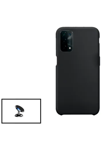 Kit Suporte Magnético + Capa Silicone Líquido para Oppo A54 5G