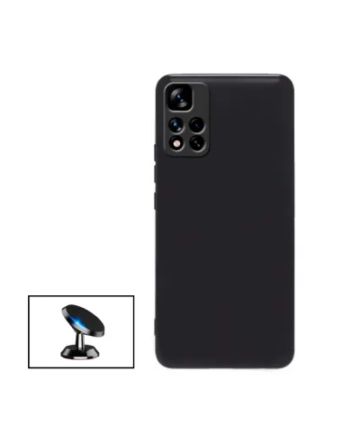 Kit Suporte Magnético + Capa Silicone Líquido para Xiaomi 11i