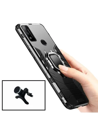 Kit Suporte Magnético Reforçado + Capa Military para Huawei P Smart 2020