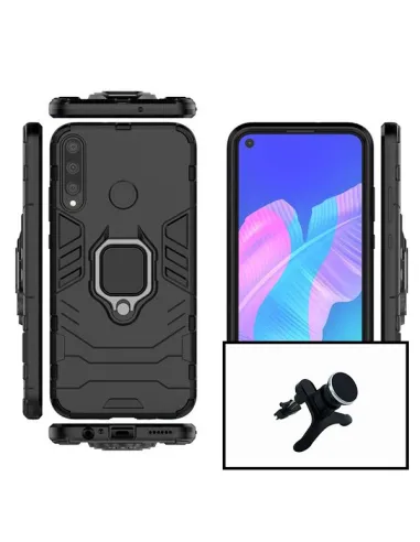 Kit Suporte Magnético Reforçado + Capa Military para Huawei P40 Lite E