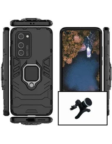 Kit Suporte Magnético Reforçado + Capa Military para Huawei P40 Pro