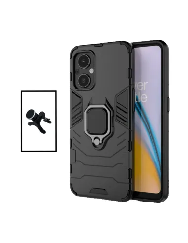 Kit Suporte Magnético Reforçado + Capa Military para OnePlus Nord N20 5G - Preto