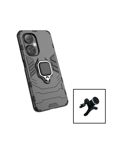 Kit Suporte Magnético Reforçado + Capa Military para OnePlus Nord N30 - Preto