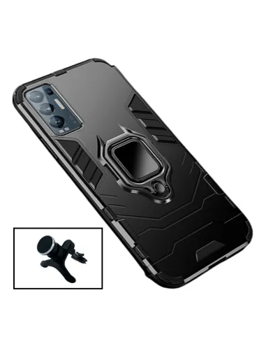 Kit Suporte Magnético Reforçado + Capa Military para Oppo Find X3 Neo