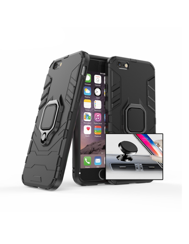 Kit Suporte Magnético de Carro + Capa 3X1 Military Defender para iPhone 6 Plus