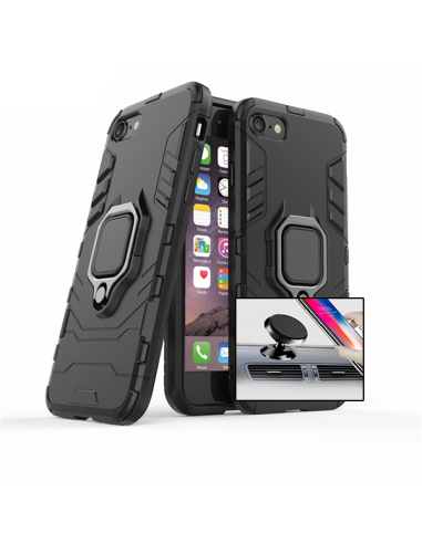 Kit Suporte Magnético de Carro + Capa 3X1 Military Defender para iPhone 7 / 8