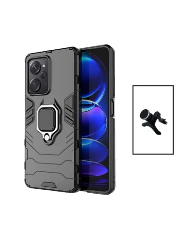 Kit Suporte Magnético Reforçado + Capa Military para Xiaomi Poco X5 Pro - Preto