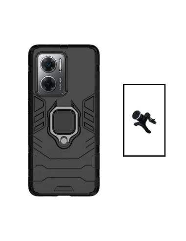 Kit Suporte Magnético Reforçado + Capa Military para Xiaomi Redmi 11 Prime 5G - Preto