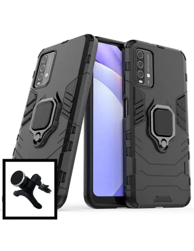 Kit Suporte Magnético Reforçado + Capa Military para Xiaomi Redmi 9T