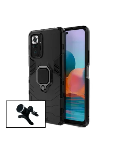 Kit Suporte Magnético Reforçado + Capa Military para Xiaomi Redmi Note 10 Pro