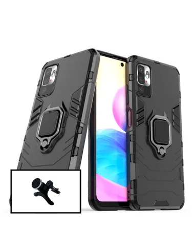 Kit Suporte Magnético Reforçado + Capa Military para Xiaomi Redmi Note 11 4G