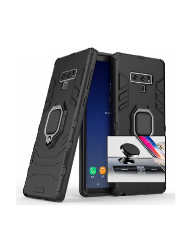 Kit Suporte Magnético de Carro + Capa 3X1 Military Defender para Samsung Galaxy Note 9