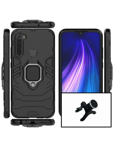 Kit Suporte Magnético Reforçado + Capa Military para Xiaomi Redmi Note 8