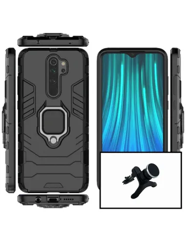 Kit Suporte Magnético Reforçado + Capa Military para Xiaomi Redmi Note 8 Pro