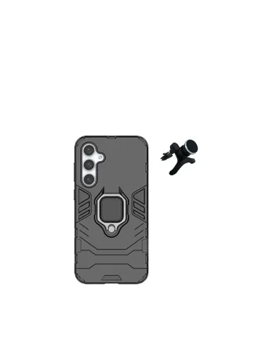 Kit Suporte Magnético Reforçado + Capa Military  para Samsung Galaxy A15 - Preto