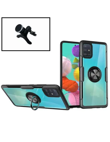 Kit Suporte Magnético Reforçado + capa case 3X1 Clear Armor para Samsung Galaxy S10