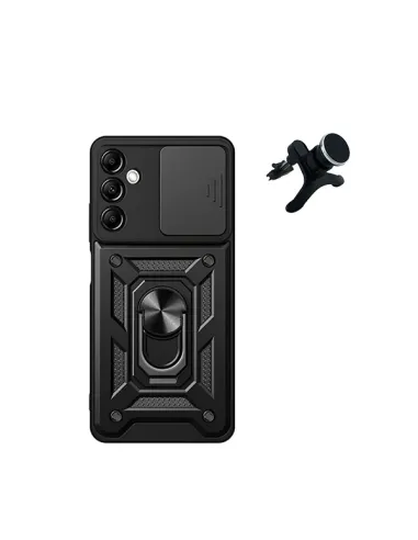 Kit Suporte Magnético Reforçado + Capa Magnetic Slide Window  para Samsung Galaxy A15 - Preto