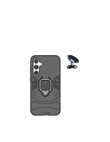 Kit Suporte Magnético de Carro + Capa 3X1 Military Defender Phonecare para Samsung Galaxy A05s - Preto