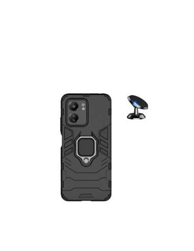 Kit Suporte Magnético de Carro + Capa 3X1 Military Defender Phonecare para Xiaomi Redmi 13C - Preto