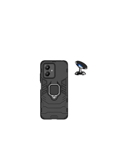 Kit Suporte Magnético de Carro + Capa 3X1 Military Defender Phonecare para Xiaomi Redmi 13C 5G - Preto