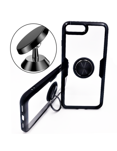 Kit Suporte Magnético de Carro + capa case 3X1 Clear Armor para iPhone 7 / 8