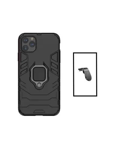 Kit Suporte Magnético L + Capa Military para Apple iPhone 14 Plus - Preto