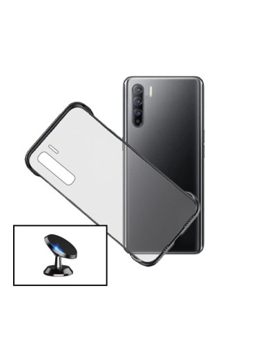 Kit Suporte Magnético de Carro + Capa Invisible Bumper para Oppo Reno3