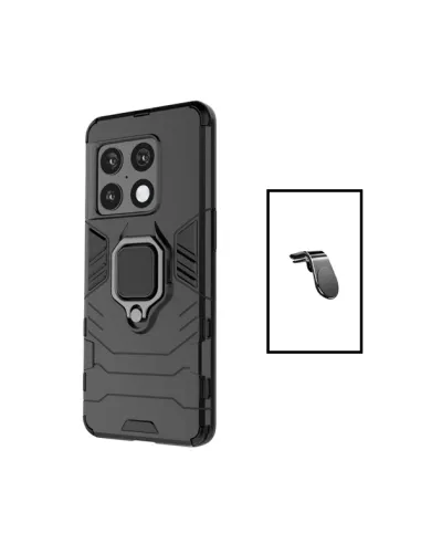 Kit Suporte Magnético L + Capa Military para OnePlus 10T - Preto