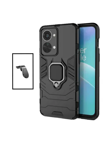 Kit Suporte Magnético L + Capa Military para OnePlus Nord 2T - Preto