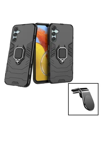 Kit Suporte Magnético L + Capa Military para Samsung Galaxy M54 5G - Preto