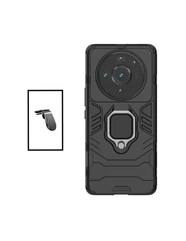 Kit Suporte Magnético L + Capa Military para Xiaomi 12S Ultra - Preto