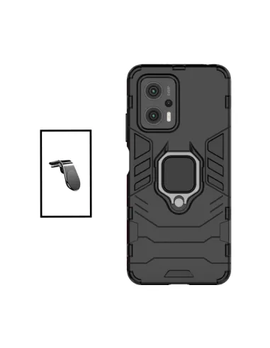 Kit Suporte Magnético L + Capa Military para Xiaomi Poco X4 GT - Preto