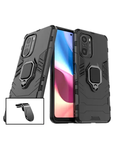 Kit Suporte Magnético L + Capa Military para Xiaomi Redmi K40 Pro