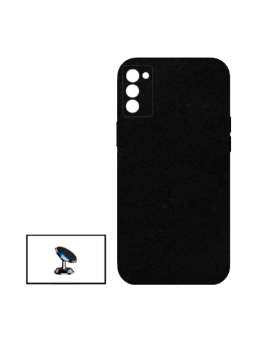 Kit Suporte Magnético de Carro + Capa Silicone Líquido para Oppo A53S 5G