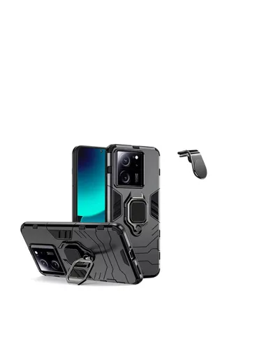 Kit Suporte Magnético L + Capa Military  para Xiaomi 13T - Preto