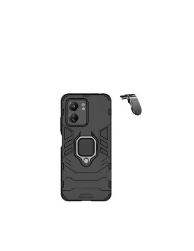 Kit Suporte Magnético L + Capa Military  para Xiaomi Redmi 13C - Preto