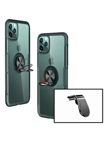 Kit Suporte Magnético L + capa case 3X1 Clear Armor para iPhone 11 Pro Max