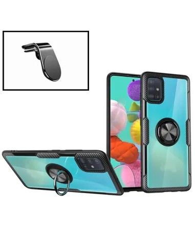 Kit Suporte Magnético L + capa case 3X1 Clear Armor para Samsung Galaxy S10