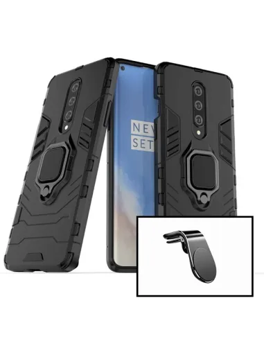 Kit Suporte Magnético L + Capa Military  Defender 3x1 Anti-Impacto para OnePlus 8 Pro