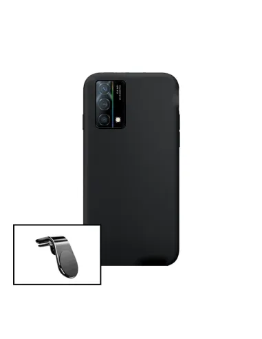 Kit Suporte Magnético L + Capa Silicone Líquido para Oppo K9