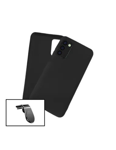 Kit Suporte Magnético L + Capa Silicone Líquido para Samsung Galaxy A03s