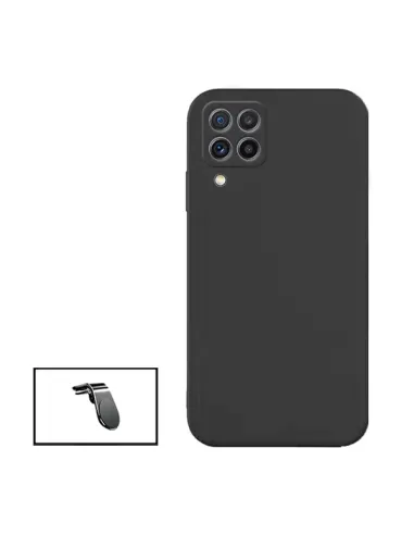 Kit Suporte Magnético L + Capa Silicone Líquido para Samsung Galaxy M32