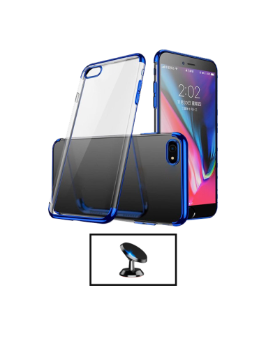 Kit Suporte Magnético de Carro + Capa SlimArmor para Apple iPhone SE 2022 - Azul