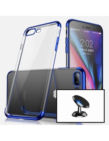 Kit Suporte Magnético de Carro + Capa SlimArmor para iPhone 8 - Azul