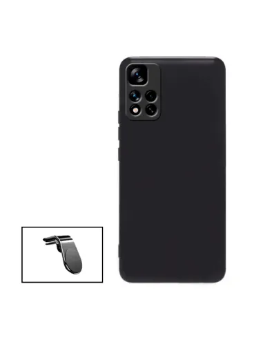 Kit Suporte Magnético L + Capa Silicone Líquido para Xiaomi 11i HyperCharge